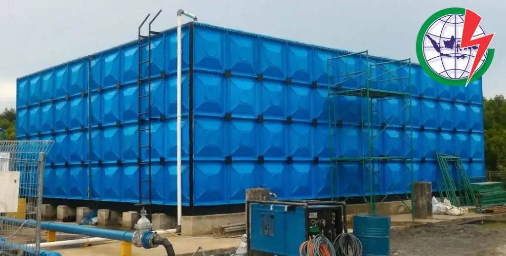 tangki panel fiberglass untuk air minum