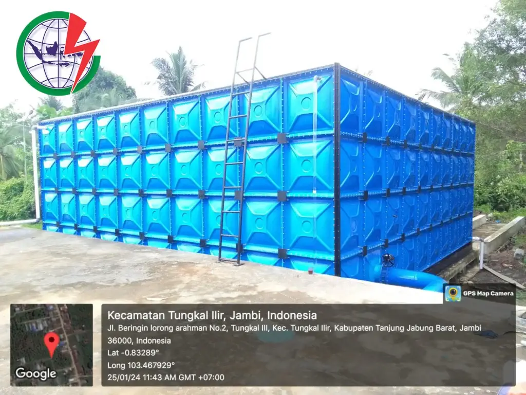 tangki panel fiberglass untuk industri